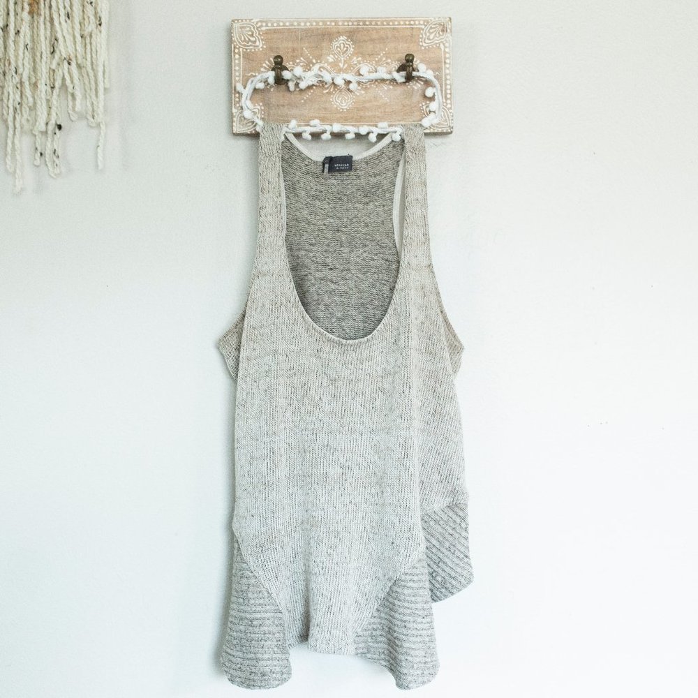 Sparkle & Fade Low High Sweater Tank